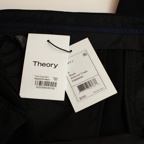 Theory Ibbey Admiral Crepe Pants - Black - Picture 10 of 12